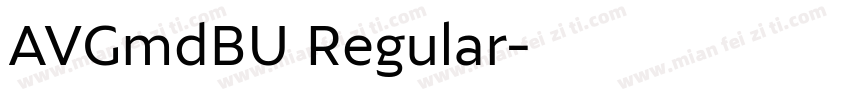 AVGmdBU Regular字体转换